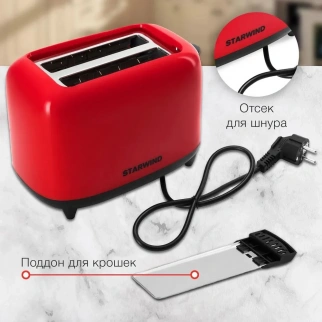 Тостер STARWIND ST7003 красный/черный фото 52478