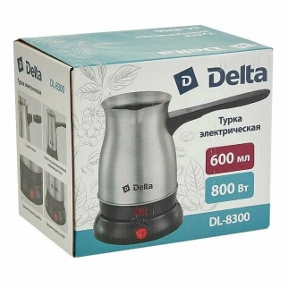 Кофеварка эл.ДЕЛЬТА DL-8300 (турка) нерж./съем.руч. фото 51457