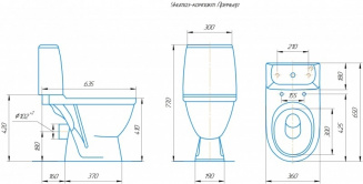Унитаз Компакт ПРЕМЬЕР ЛЮКС ROSA бел.н/п кн/арм.2хур./сид.микролифт фото 46621