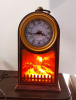 Часы светодиодные настольные КАМИН с эффектом живого огня фото 33389