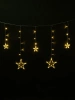 Гирлянда Занавес Звезды SH Lights 2м 138 теплых белых LED DCLLD-138WW-C фото 37024