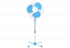 Вентилятор напольный CENTEK CT-5020 (Blue/40Вт/43см) фото 29430