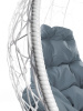 Качели-Кресло подвесное Кокон "Капля" с ротангом бел. фото 40106