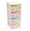 Комод пл. 4х-яр ЭЛЛАСТИК с рис. МИШКИ
