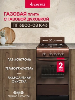 Газ.плита 4-х горел.ГЕФЕСТ 3200.08/К43 фото 53867