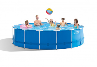 Бассейн каркасный INTEX фильтр-насос (457*122) 28242  фото 29138