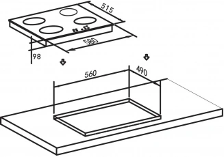 Варочная панель ОАЗИС P-GEW фото 53178
