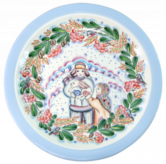 Блюдо Зима на Дону АКСИНЬЯ фото 53143