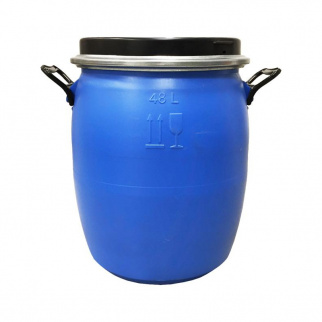 Бочка САМАРА 48л (d=400мм,h=510мм/синяя-шир.г) (4555) фото 45459