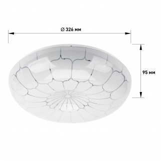 Светильник потолочный светодиодный ЭРА SPB-6-24-6,5K Pautina без ДУ 24Вт 6500K фото 42034