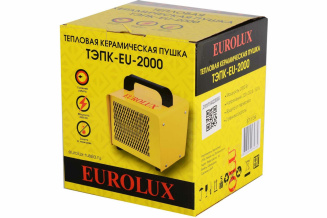 Тепловая пушка Eurolux ТЭПК-EU-2000 керамическая фото 36687