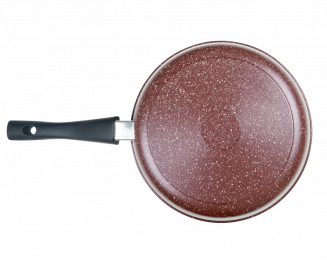 Сковорода Горница 240/65 мм съемная ручка (софт тач), без крышки, серия "Шоколад" фото 35788