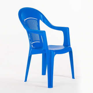 Кресло пластиковое ELLASTIC-PLAST синее фото 29051