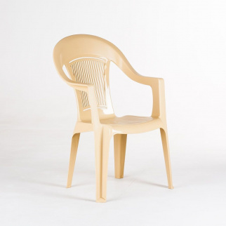 Кресло пластиковое ELLASTIC-PLAST бежевое фото 26073