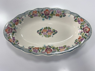 АКСИНЬЯ-Блюдо Голубой ручеек (вар) фото 48847