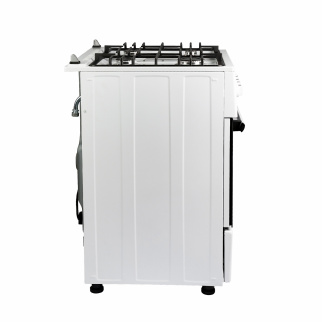 Газ.плита комб SMILE SM6GE161 белый (г/к, стекл.кр, чугун, подсв., роз фото 50743