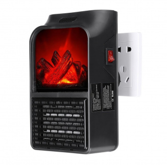 Обогреватель керамический Flame Heater 1000 Вт (в розетку) фото 33496