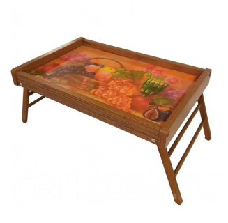 Столик-поднос дер. для завтрака П-25 фото 46521