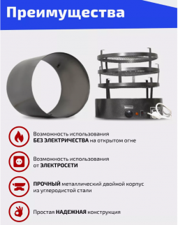 Коптильня эл. ЭКУ ЭЛВИН Комби универсальная фото 46366