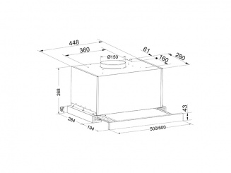 Вытяжка кухонная ОАЗИС VT-60WG (F)  фото 30766
