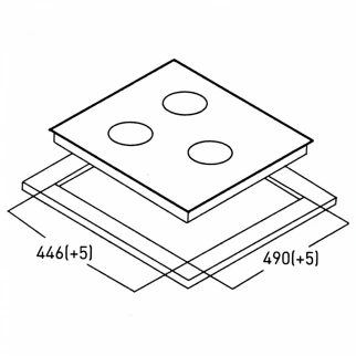 Варочная панель ОАЗИС P-3MBT (B) фото 52779