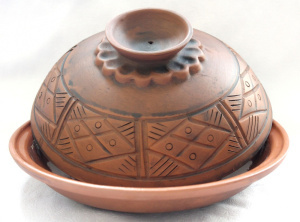 Блюдо кер. д/блинов с/кр. 1.5л, молочение, 12037123829 Кунгурская керамика фото 53258