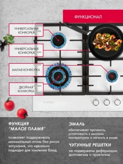 Варочная панель ГЕФЕСТ ПВГ 1214-01 фото 52637