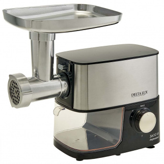 Мясорубка эл. ДЕЛЬТА DE-602MS LUX черн.нерж. (3600Вт) фото 51770