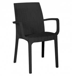 Стул пл. RATTAN Ola Dom Антрацит фото 46475