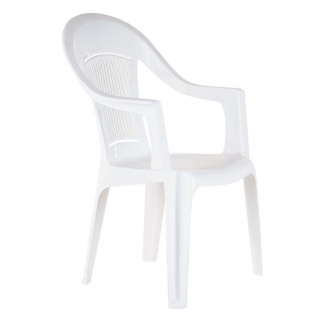 Кресло пластиковое ELLASTIC-PLAST белое фото 29048