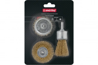 Набор инст. SMARTBUY мет.щетки д/дрели/шуруп. 3шт (SBT-SMB-1p1) фото 53300