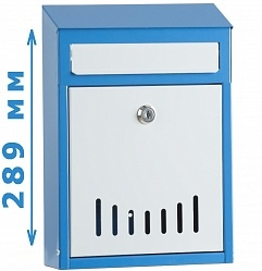 Ящик почтовый ЭЛИТ М (ПЯ 01.06.00.000) Бело-голубой