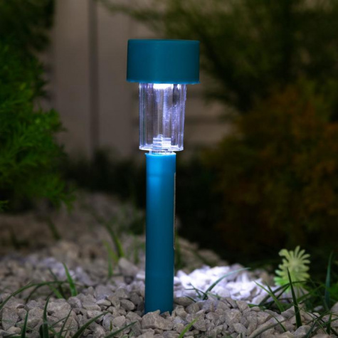 Светильник сад. SMARTBUY SBF-100-RGBY 31см на солнечной батарее, пластик, цветной