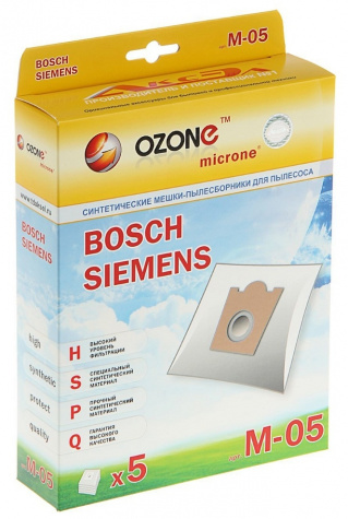 Мешки для пылесоса OZONE M-05 microne Bosch