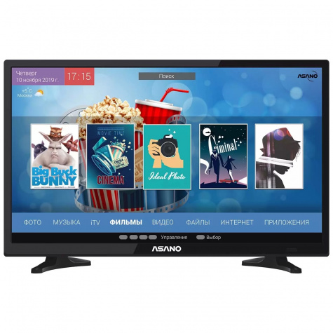 Телевизор ASANO 24LH7010T Smart черный (Android)