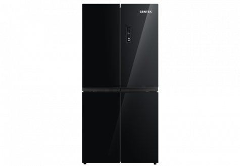 Холодильник CENTEK CT-1756 Black Glass Total NF (456л) (153л/303л/4дв)