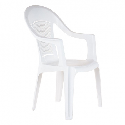Кресло пластиковое ELLASTIC-PLAST белое
